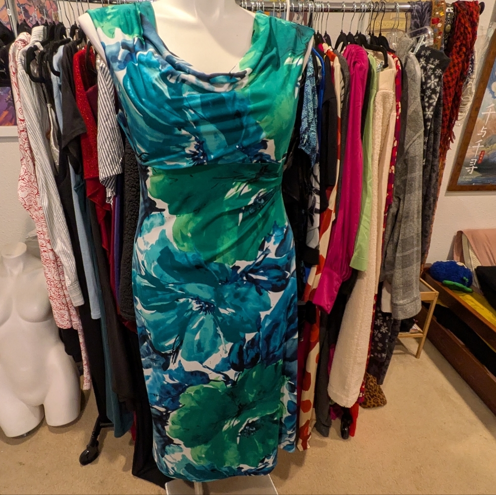 Gorgeous Abstract Floral Dress - 14P